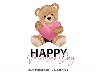 hand drawn design teddy bear