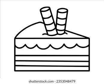 Hand drawn Dessert Cake Illustration