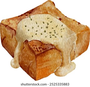 Diseño de elemento de postre dibujado a mano para Plantillas.