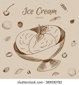 hand drawn desserts