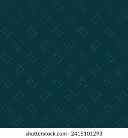 hand drawn diagonal squares. blue green repetitive background. decorative art. vector seamless pattern. geometric fabric swatch. wrapping paper