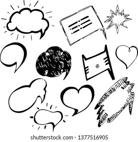 hand drawn dialog window 