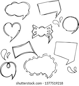 hand drawn dialog window 