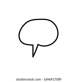 Hand Drawn Dialogue Bubble Vector