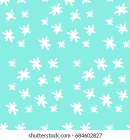 Hand Drawn Diamond Crystal Seamless Pattern