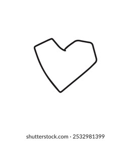 hand drawn different heart object element