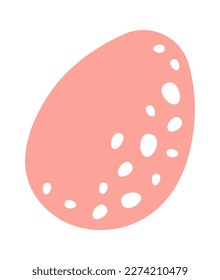 Hand drawn dinosaur egg flat icon. Vector illustration