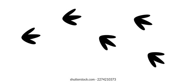 Hand drawn dinosaur footprint with spot background flat icon. Vector illustration