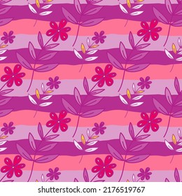 Patrón sin fisuras de flor de colmena dibujada a mano. Sencillo fondo de pantalla de campo floral. Diseño para tela, impresión textil, papel de envoltura, cubierta, superficie