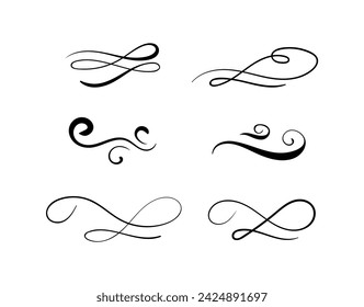 Hand drawn divders set art