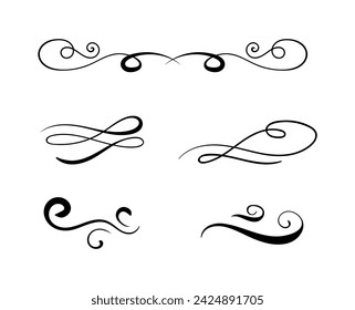 Hand drawn divders set art