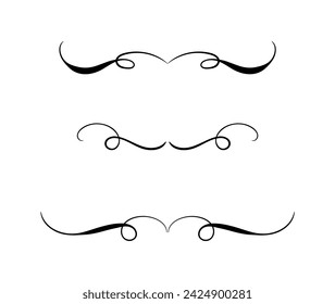 Hand drawn divders set art