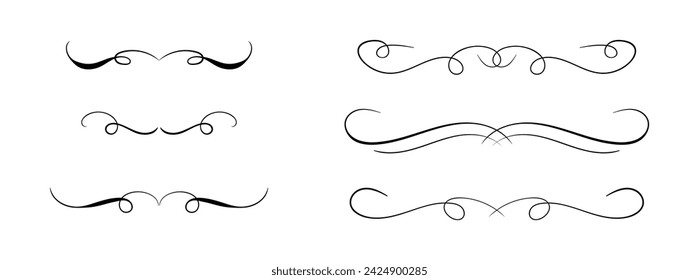 Hand drawn divders set art