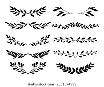 Hand Drawn Divider, Floral Borders Vector. Doodle dividers hand drawn line borders vector image Doodle Dividers Hand Drawn Line Borders Wedding Decoration Elements.