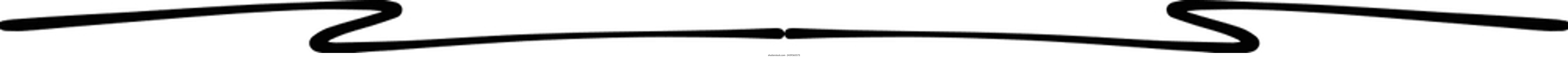 Hand gezeichnete Unterteilung Icon Vektor Illustration Design-Element von Swish, Swash, Swoosh Unterstreichung Swirl Schnörkel Strich Linie
