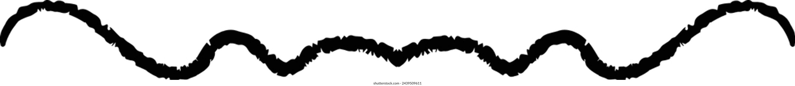 Hand gezeichnete Unterteilung Icon Vektor Illustration Design-Element von Swish, Swash, Swoosh Unterstreichung Swirl Schnörkel Strich Linie
