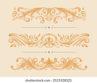 Hand drawn divider ornament frame