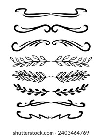 Hand drawn divider pack element	