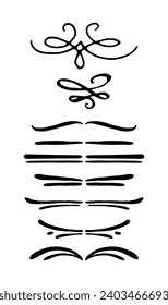 Hand drawn divider pack element
