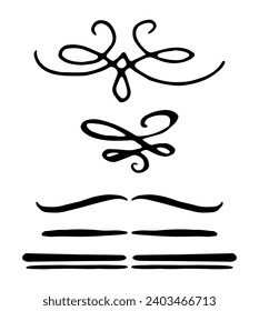 Hand drawn divider pack element
