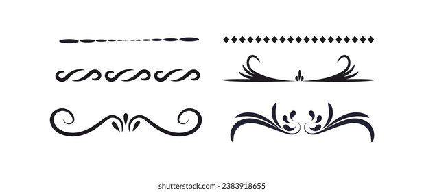 Hand drawn divider set collection
