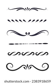 Hand drawn divider set collection