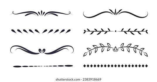 Hand drawn divider set collection