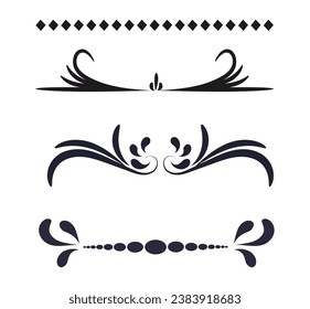Hand drawn divider set collection