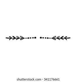 Hand drawn divider vector