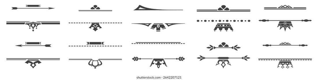 Hand drawn dividers vector illustration