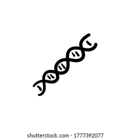 Hand drawn DNA. Simple vector icon