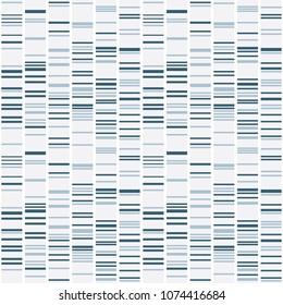 Hand drawn DNA test seamless pattern. Genetic testing endless vector texture on white background.