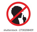 Hand Drawn Do Not Disturb Sign Illustration