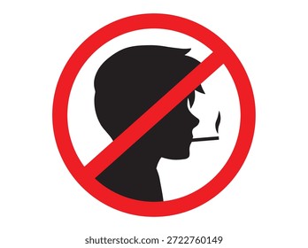 Dibujado a mano No Smoke Sign Ilustración