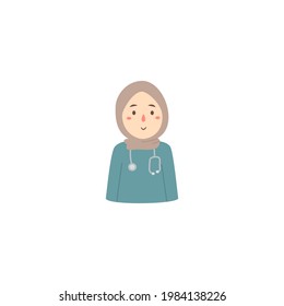 
hand drawn doctors with stethoscope illustration