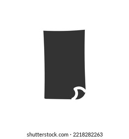 Hand drawn document vector icon. Paper list of tasks flat sign design. Document paper symbol pictogram