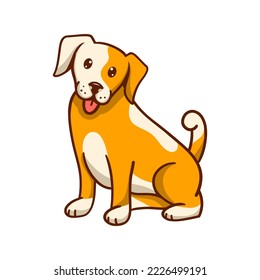 hand drawn dog illustration vector