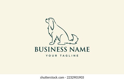 hand drawn dog logo design