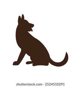 Hand drawn dog outline illustration vector file