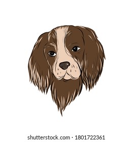 Hand drawn dog. vector clip art. Animal icon. 