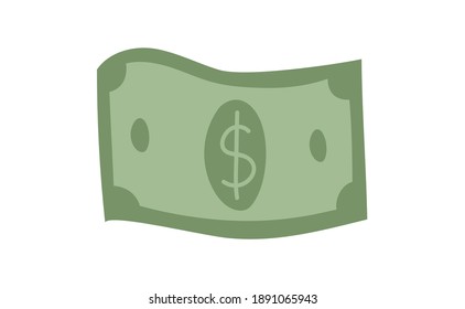 Hand Drawn Dollar Bill Illustration Money Stock Vector (Royalty Free ...