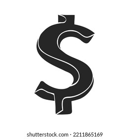 Hand Drawn Dollar Sign Vector Illustration