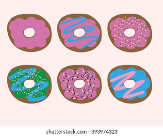 Hand drawn donuts