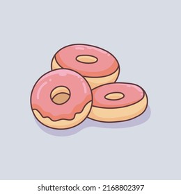 Hand Drawn Donuts Cake Illustration