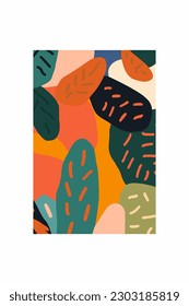 Abstrakter handgezeichneter doodle Hintergrund. Vektorgrafik im minimalen Stil. Tape-Kunstdruckkunst-Stil