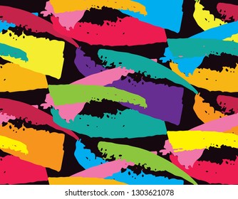 Hand drawn doodle abstract fashion pattern background