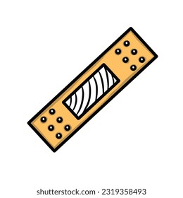 Hand drawn doodle aid band isolated on white background,vector illustration eps10