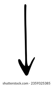 hand drawn doodle arrow pointer design symbol