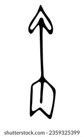 hand drawn doodle arrow pointer design symbol