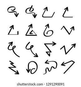 hand drawn and doodle arrows